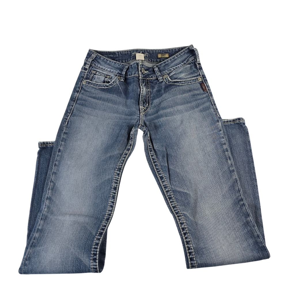 Silver Jeans Co Suki Bootcut Jeans W29 L32 Medium Wash Contrast Stitch